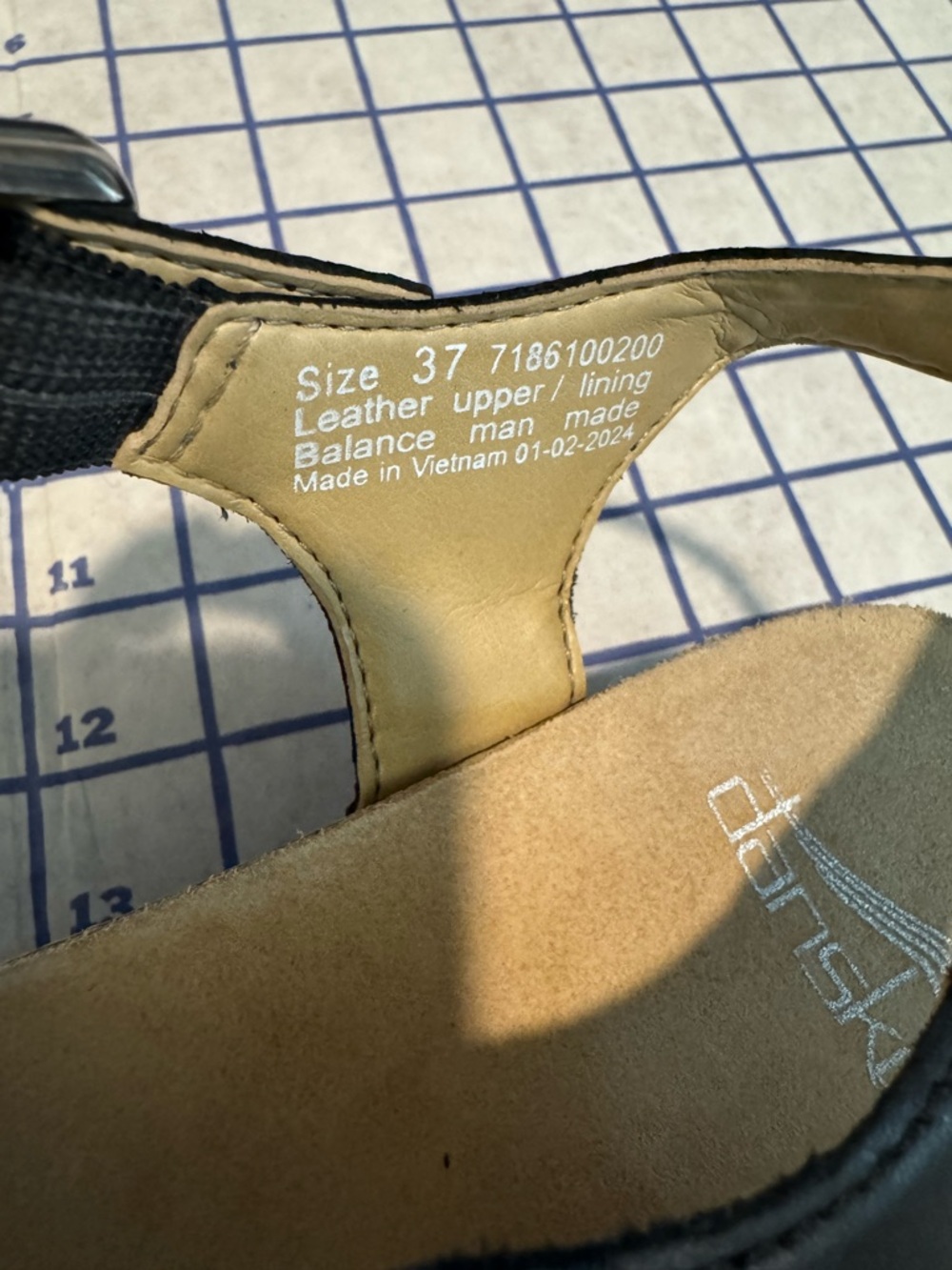 Dansko Black Multi-Strap Buckle Sandals - Picture 3 of 6